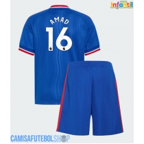 Camisa de time de futebol Manchester United Amad Diallo #16 Replicas 2º Equipamento Infantil 2026-27 Manga Curta (+ Calças curtas)